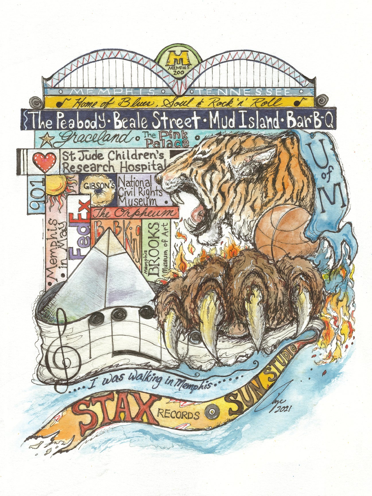 Everything Memphis - Art Print