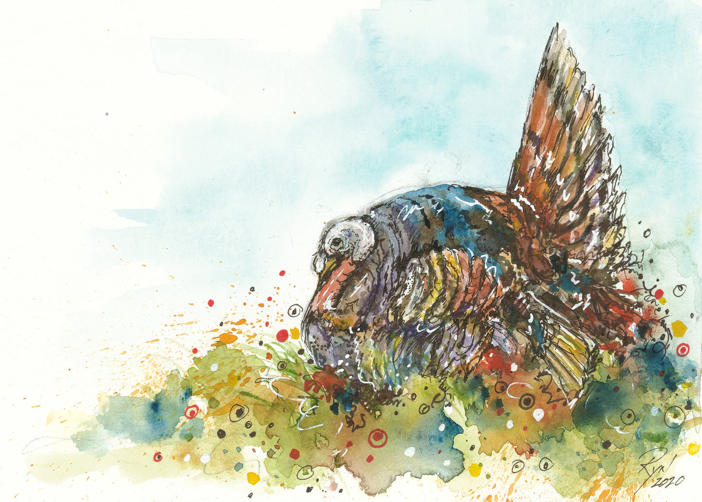 Thanksgiving Turkey - Art Print