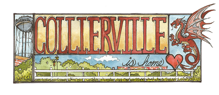 Town of Collierville - Art Print