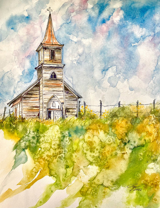 Storied Church - Art Print